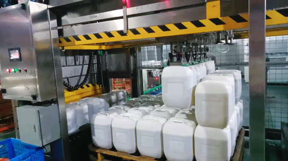 不規則周轉桶碼垛(龍門架式碼垛機)