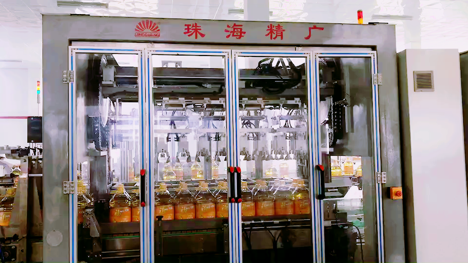 全自動(dòng)裝箱機(jī)（一抓四箱，一箱四瓶）